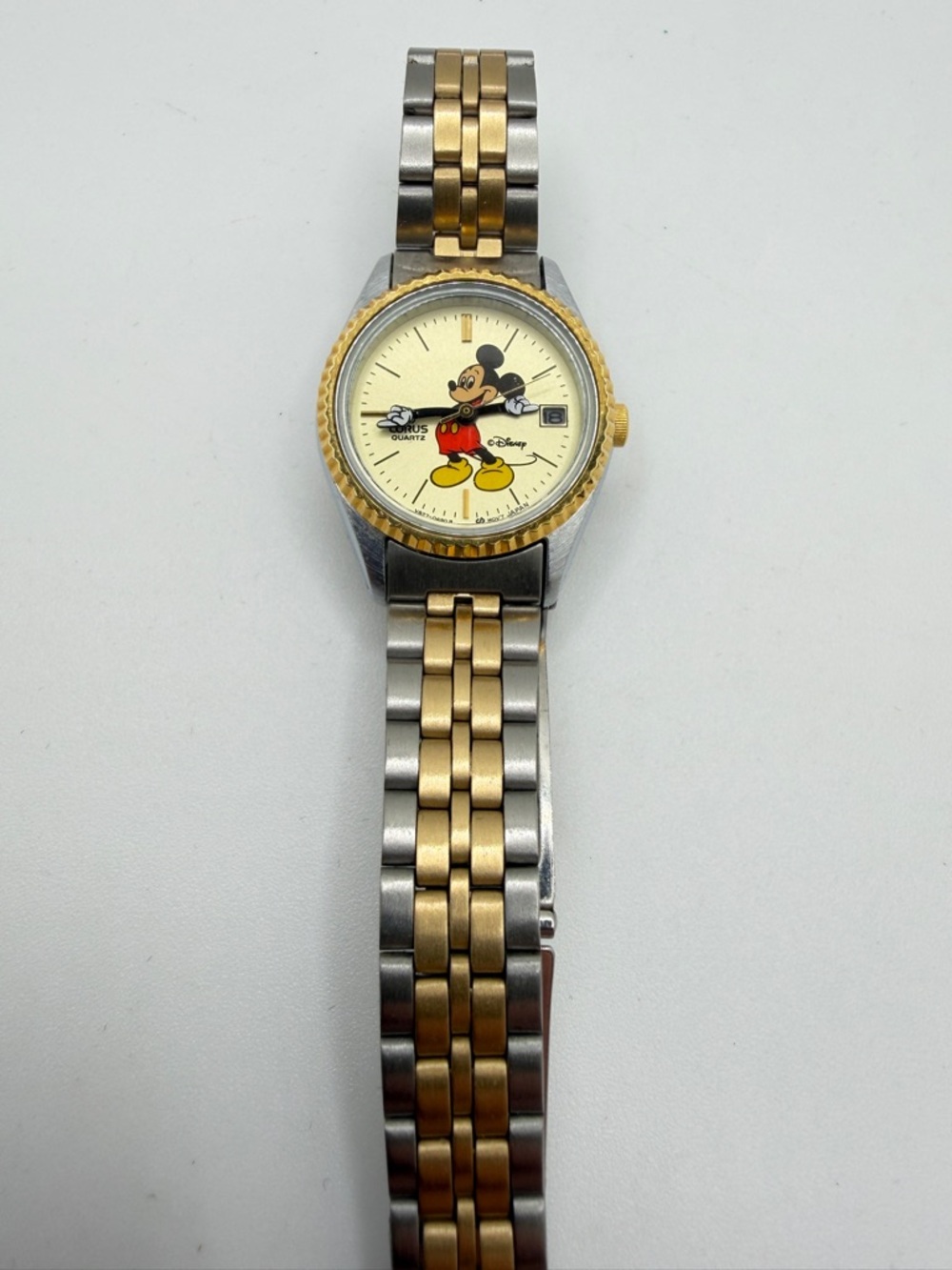 Vintage Lorus Seiko Ladies Disney/Mickey Mouse two tone stainless steel watch!
